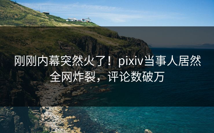 刚刚内幕突然火了！pixiv当事人居然全网炸裂，评论数破万